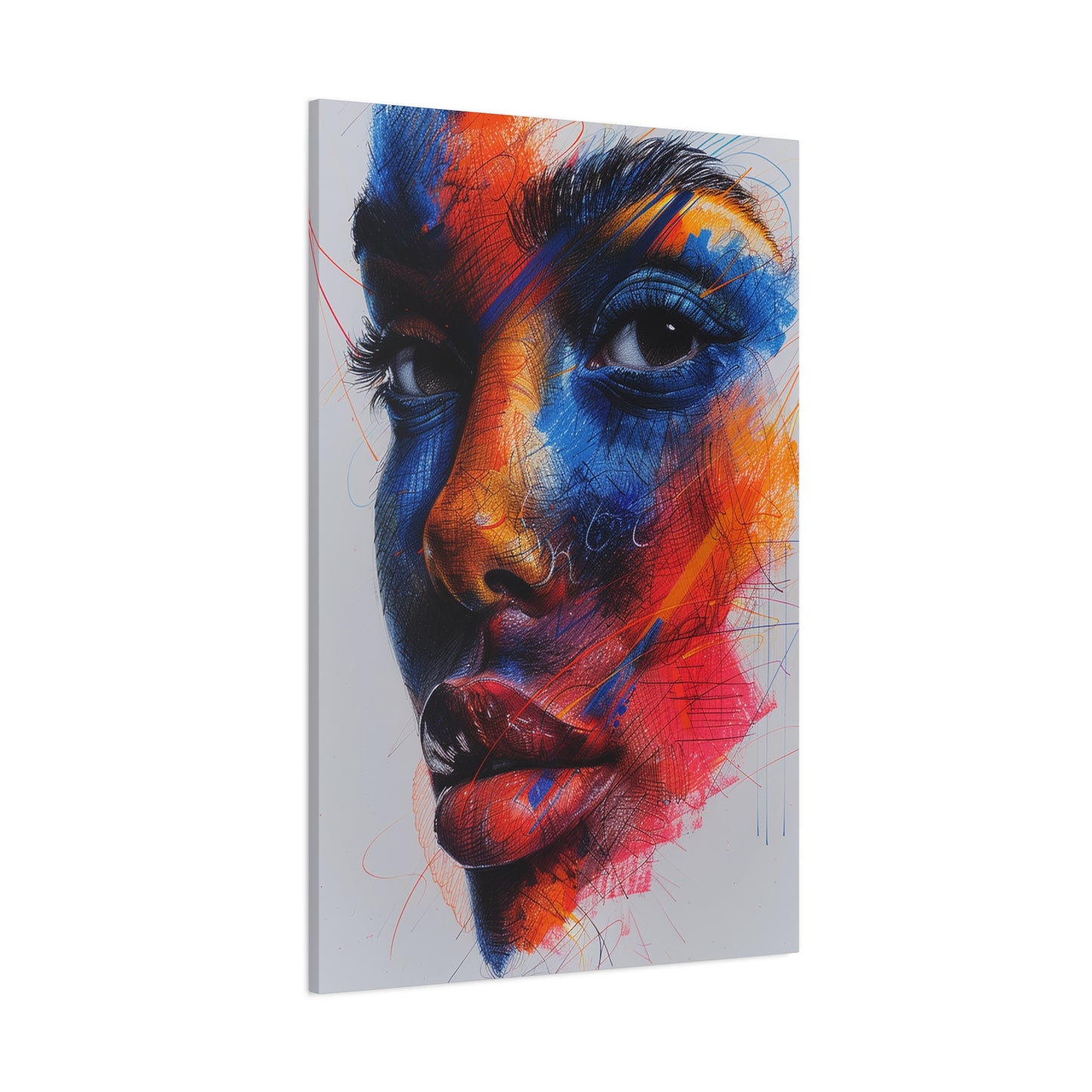 Colorful Intensity Abstract Face