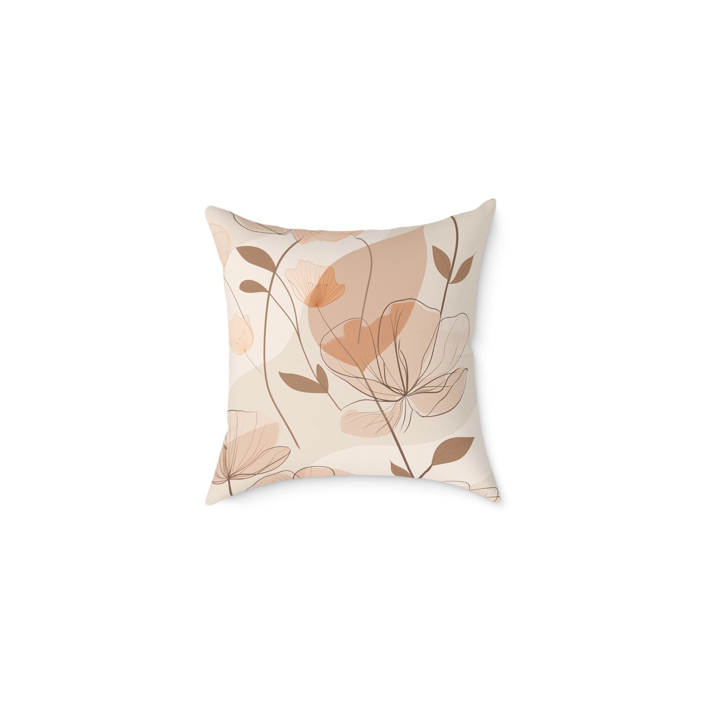 Soft Floral Elegance Pillow