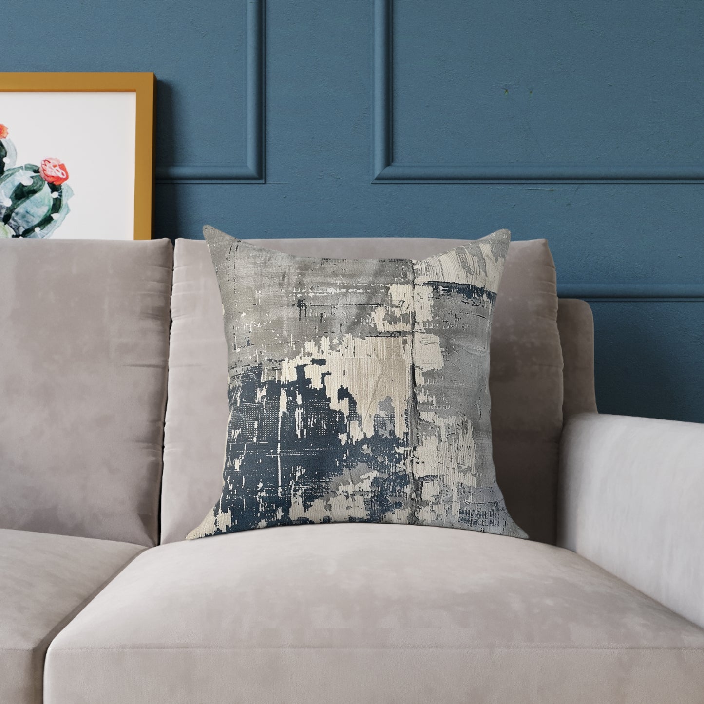 Grayscale Abstract Pillow