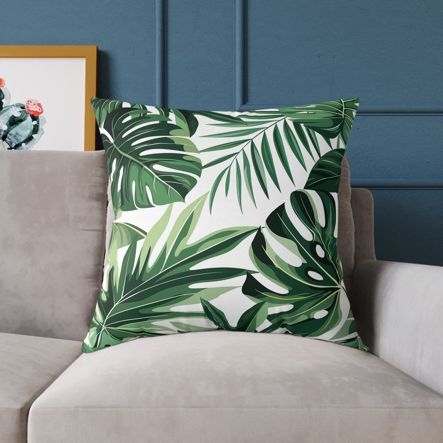 Palm Leaf Accent Pillow