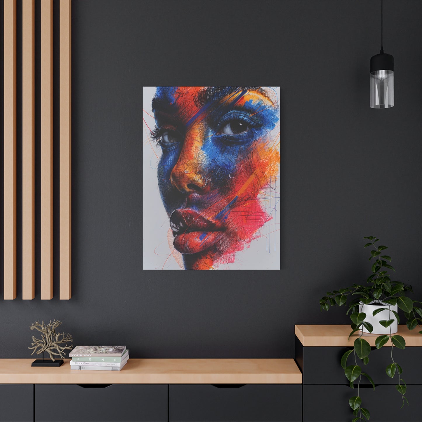 Colorful Intensity Abstract Face