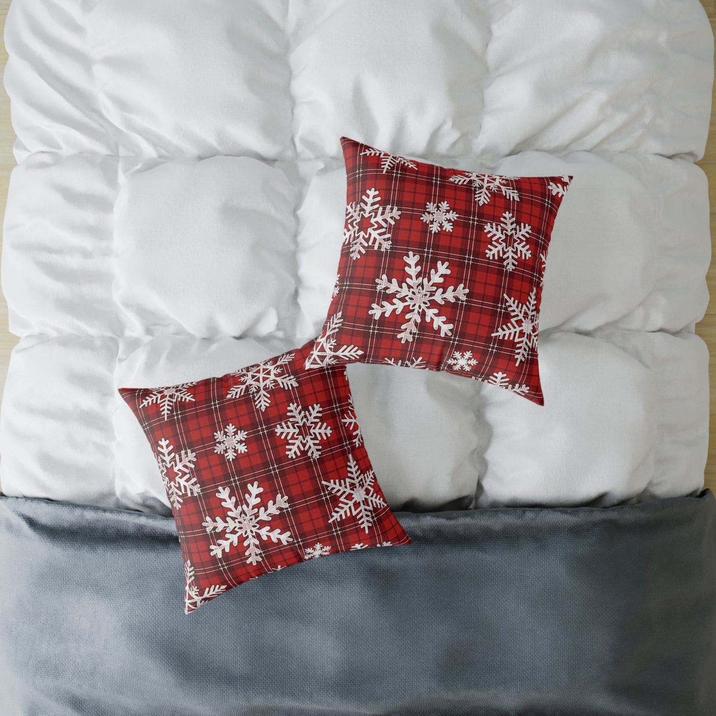 Festive Snowflake Pillow