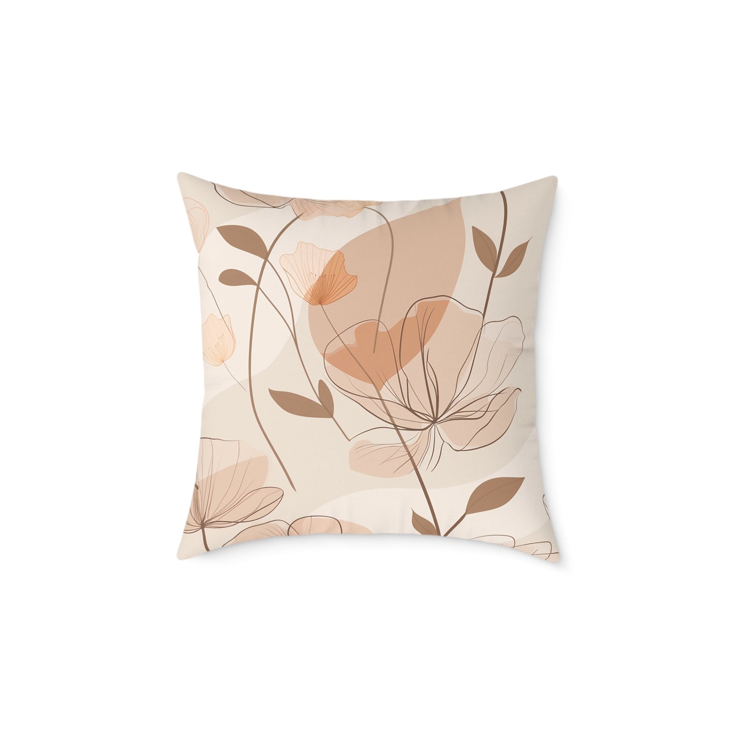 Soft Floral Elegance Pillow