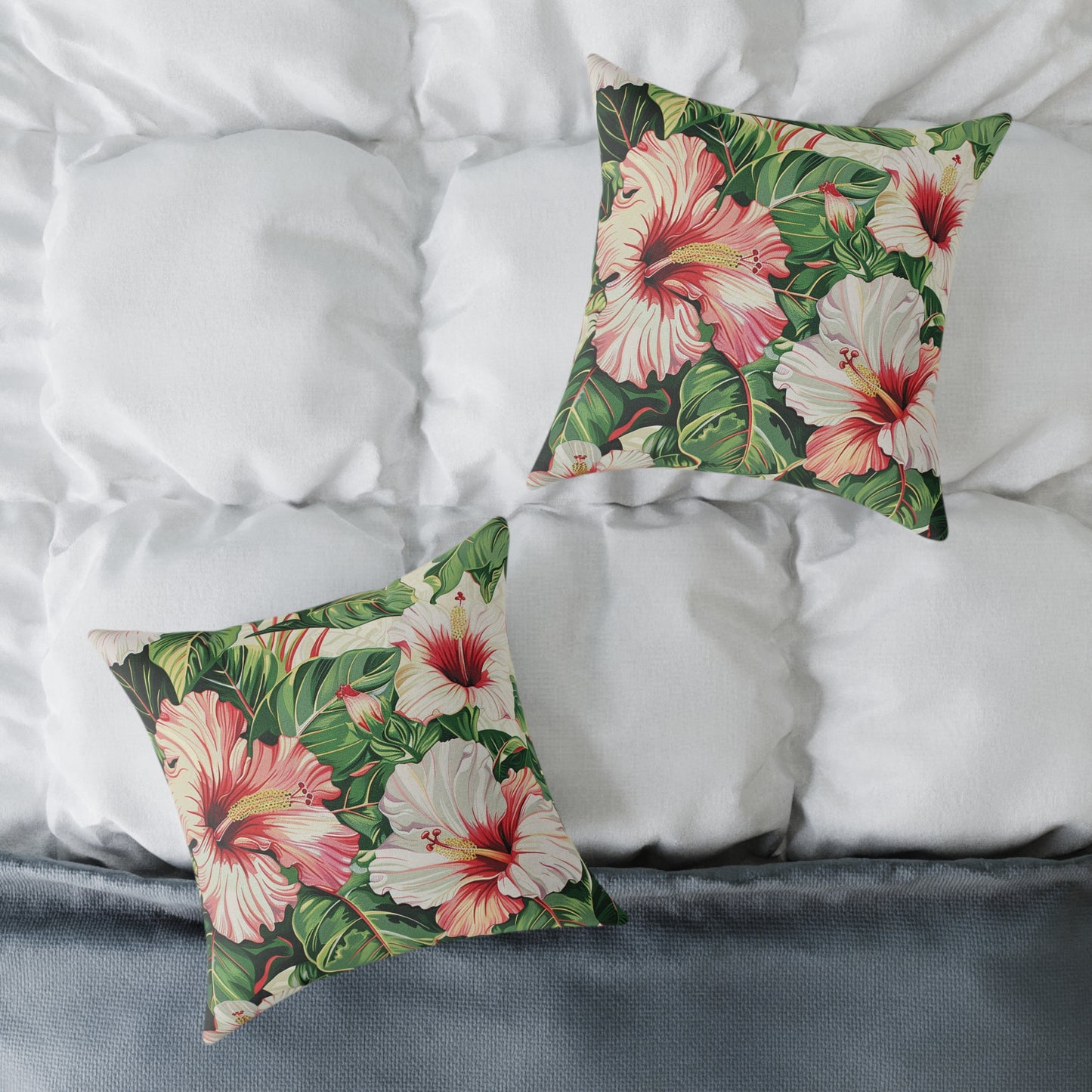 Hibiscus Floral Pillow