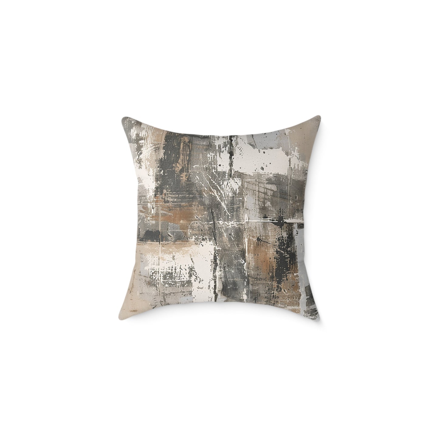 Abstract Earth Tones Pillow