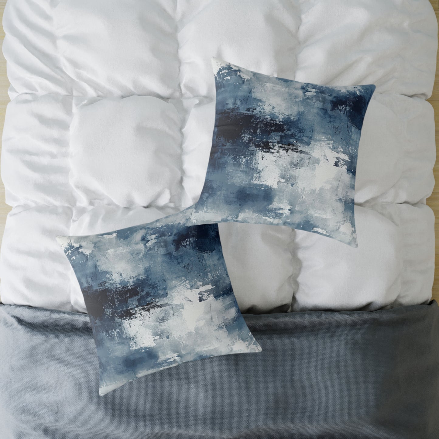 Blue Abstract Pillow