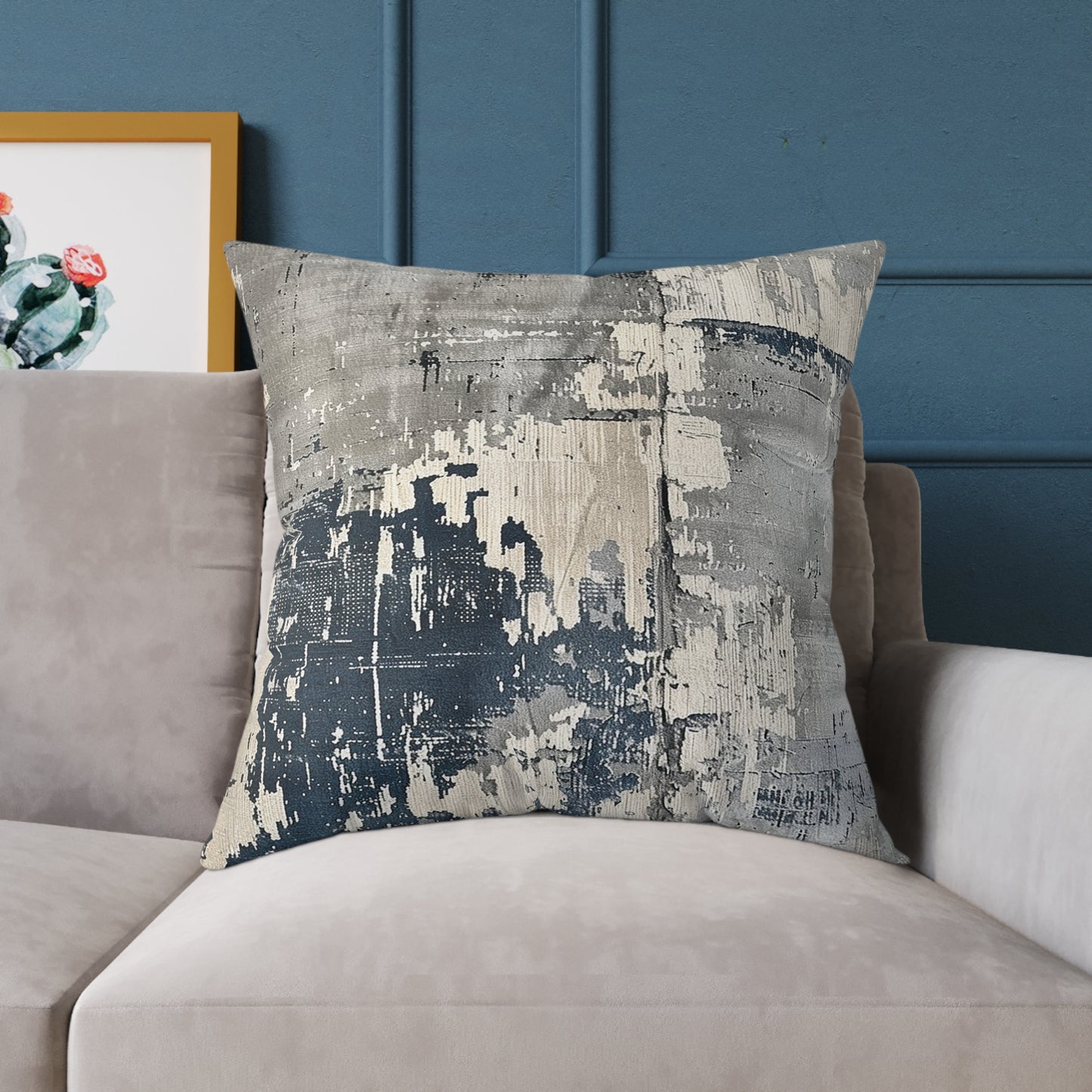 Grayscale Abstract Pillow