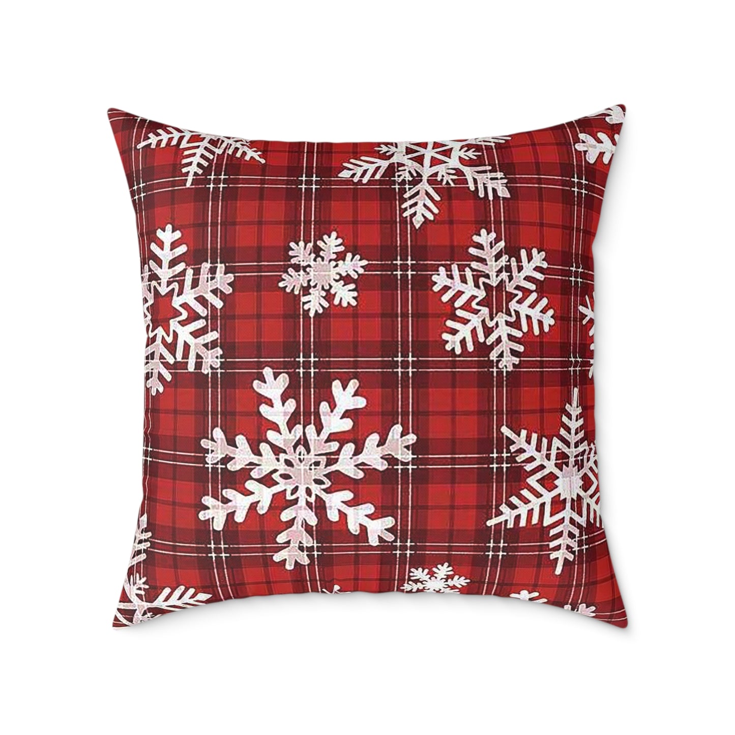 Festive Snowflake Pillow