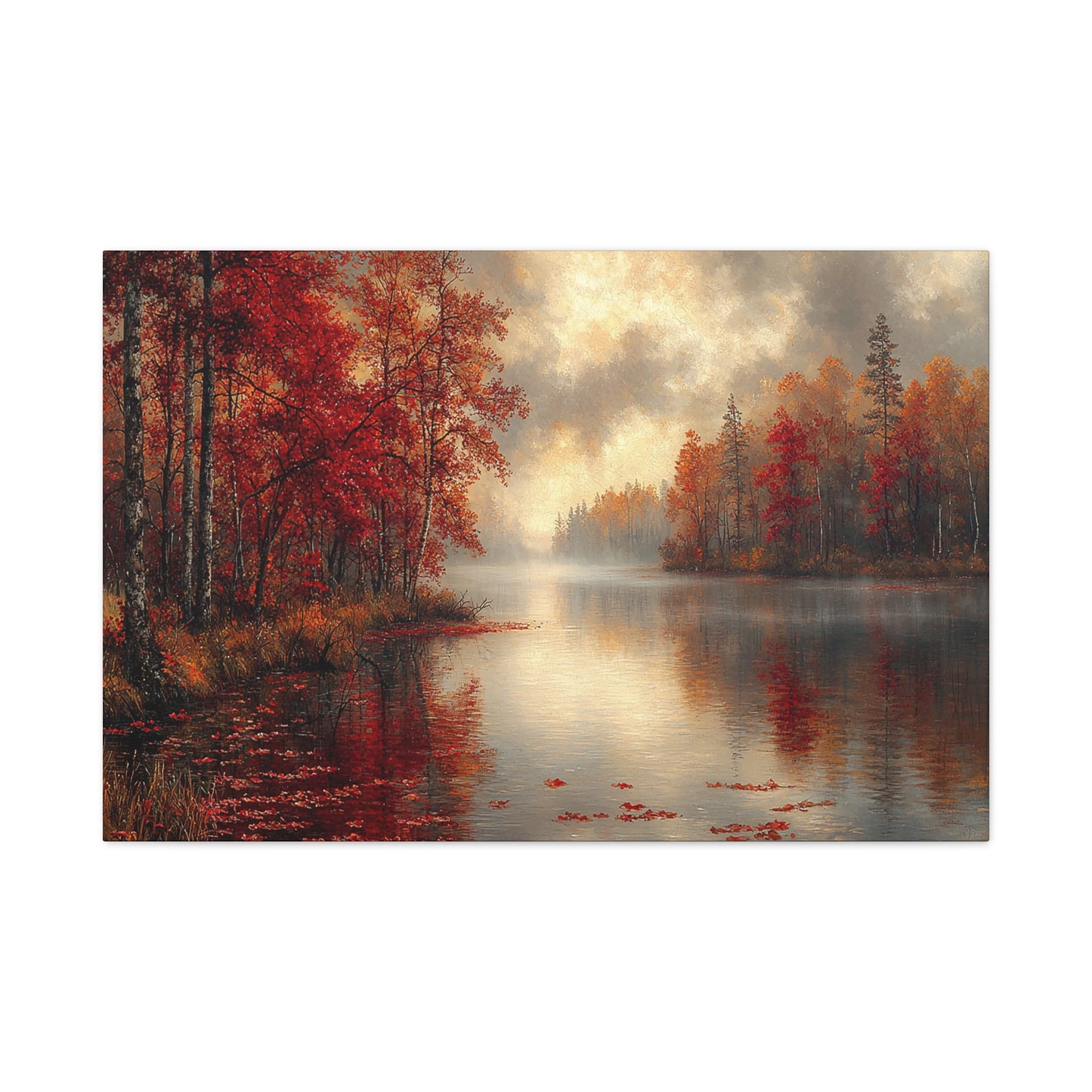 Autumn's Reflection: Serenity by the River