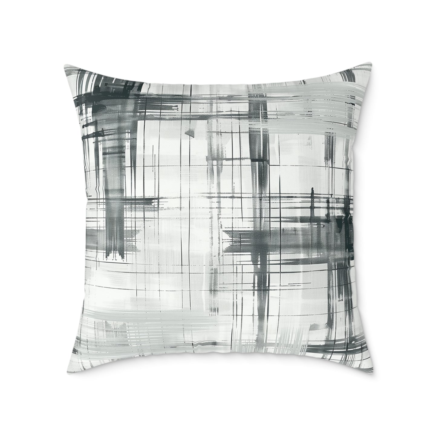 Abstract Grid Decorative Pillow