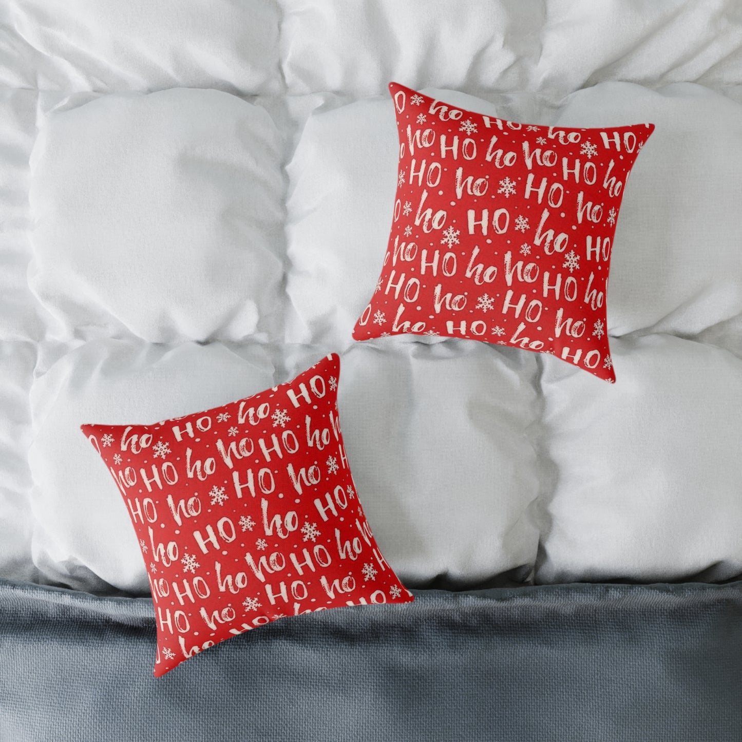 Festive 'Ho Ho Ho' Christmas Pillow