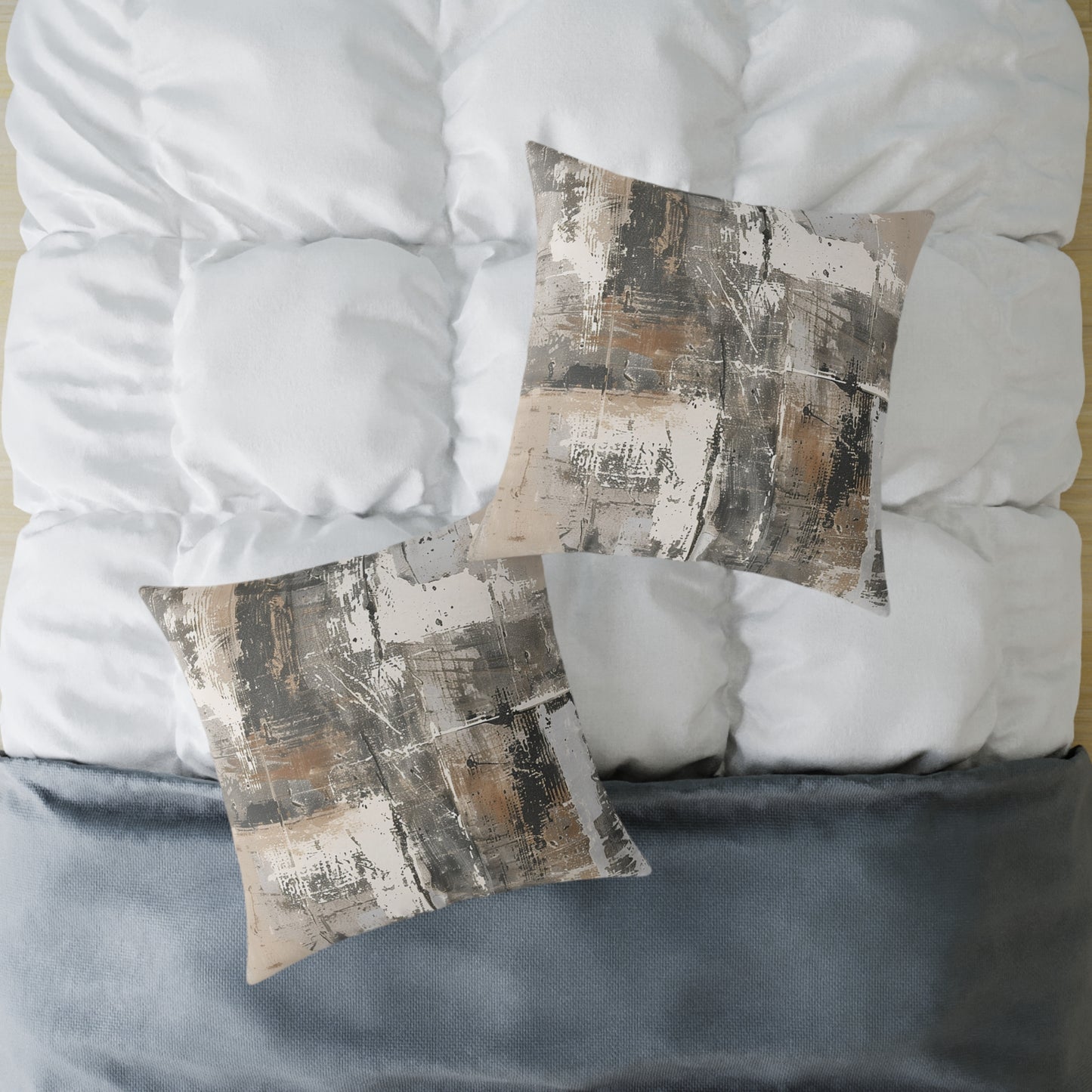 Abstract Earth Tones Pillow