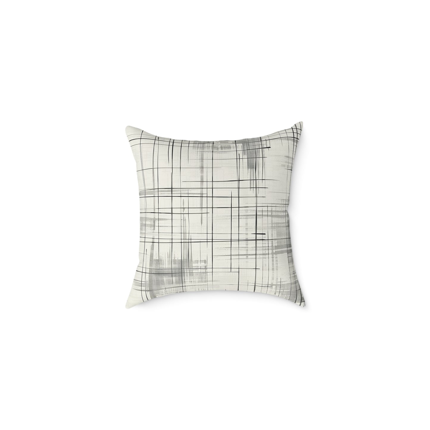 Minimalist Grid Decorative Pillow