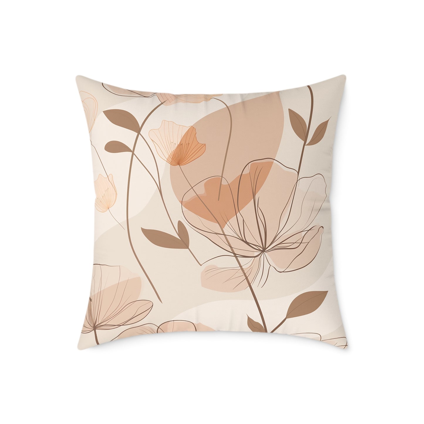 Soft Floral Elegance Pillow