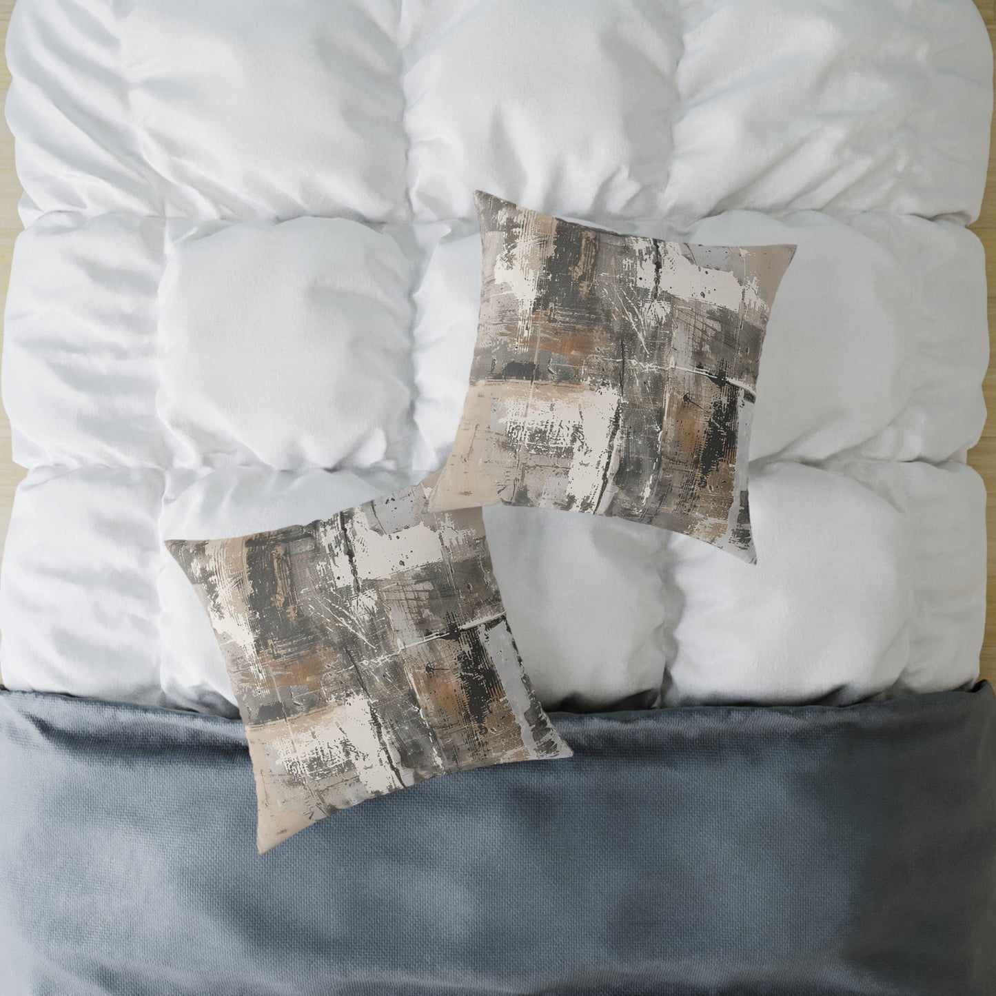 Abstract Earth Tones Pillow