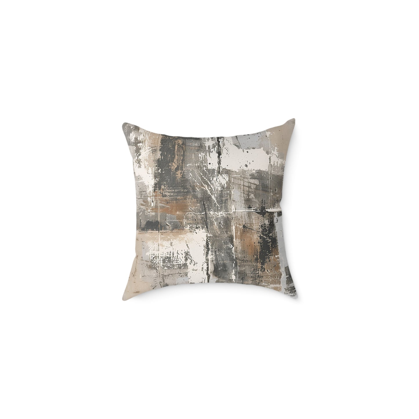 Abstract Earth Tones Pillow