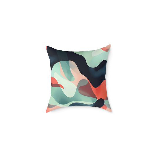 Abstract Waves Decorative Pillow