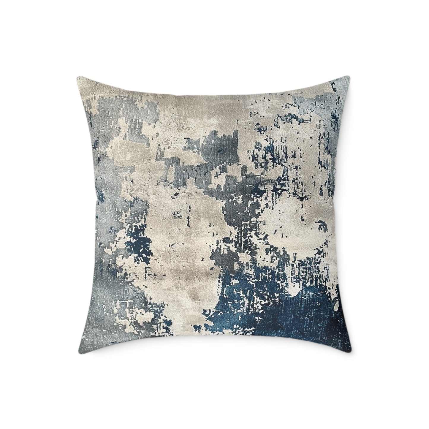 Elegant Azure Abstract Pillow