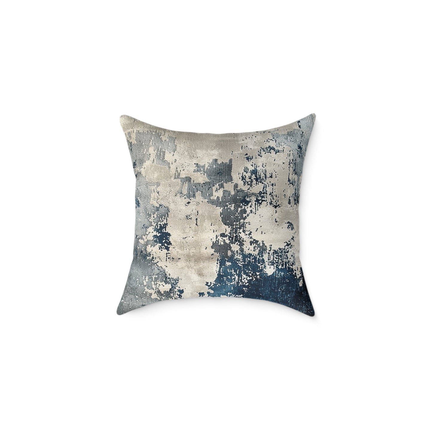 Elegant Azure Abstract Pillow