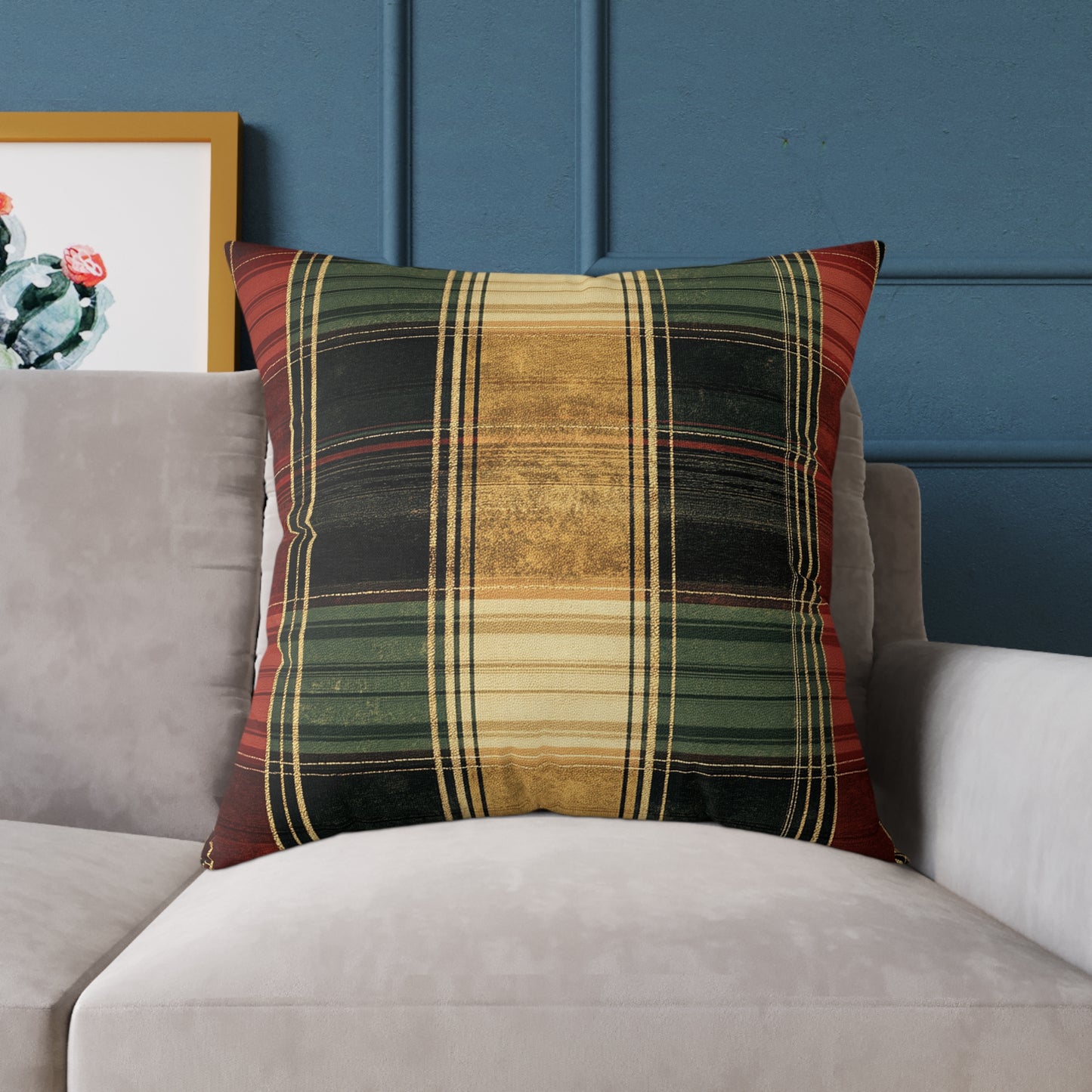 Cozy Tartan Throw Pillow