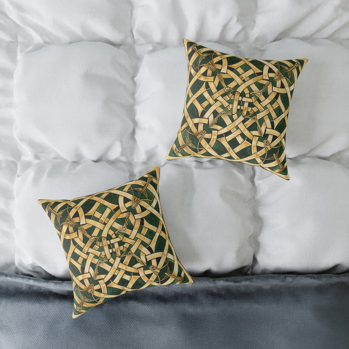 Celtic Gold Knot Pillow