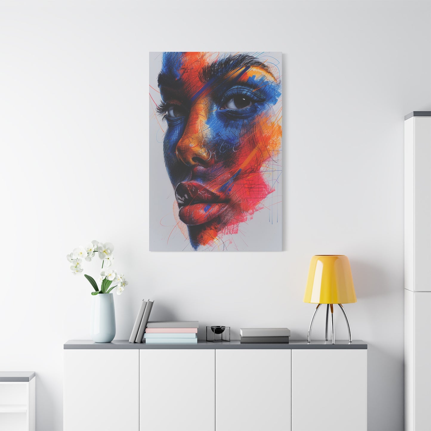 Colorful Intensity Abstract Face