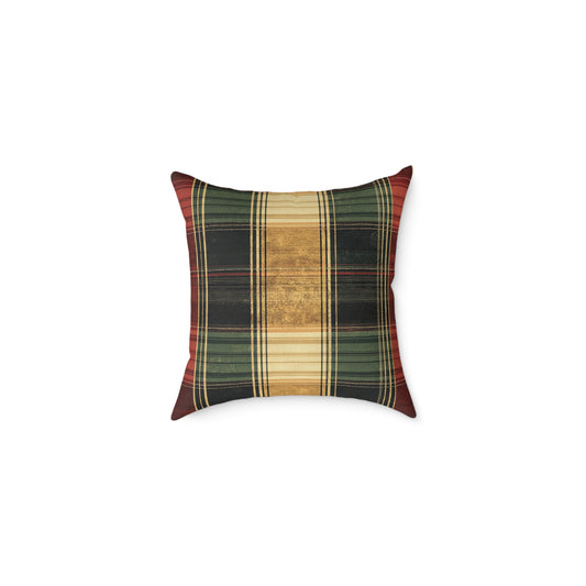 Cozy Tartan Throw Pillow