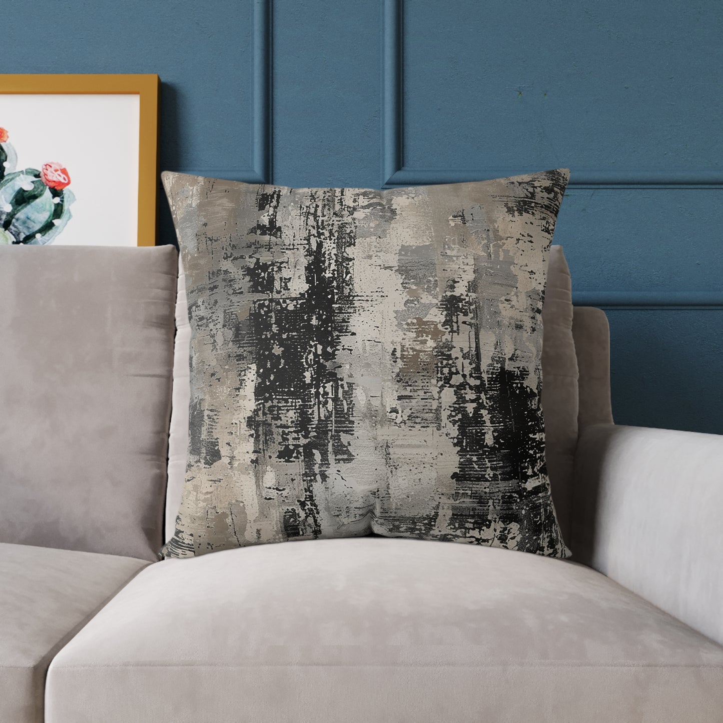 Modern Concrete Abstract Pillow