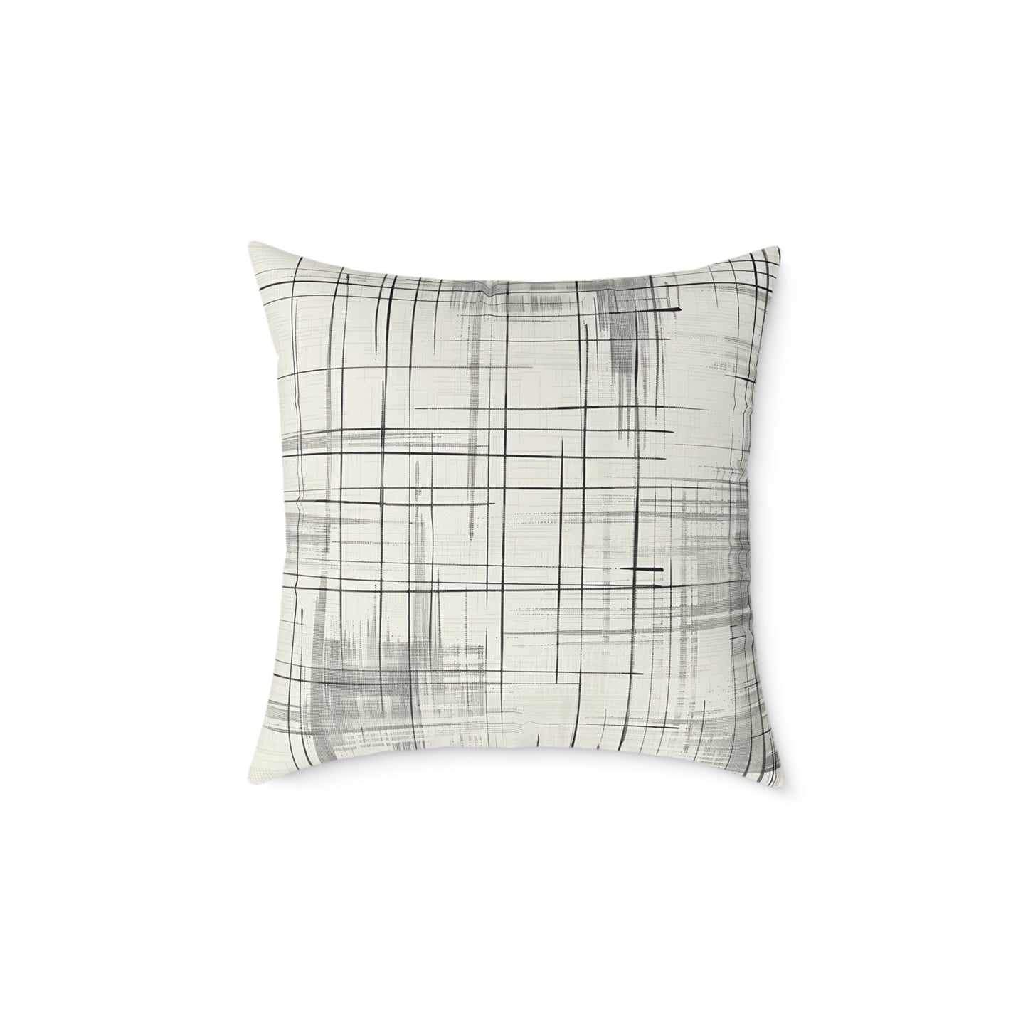 Minimalist Grid Decorative Pillow