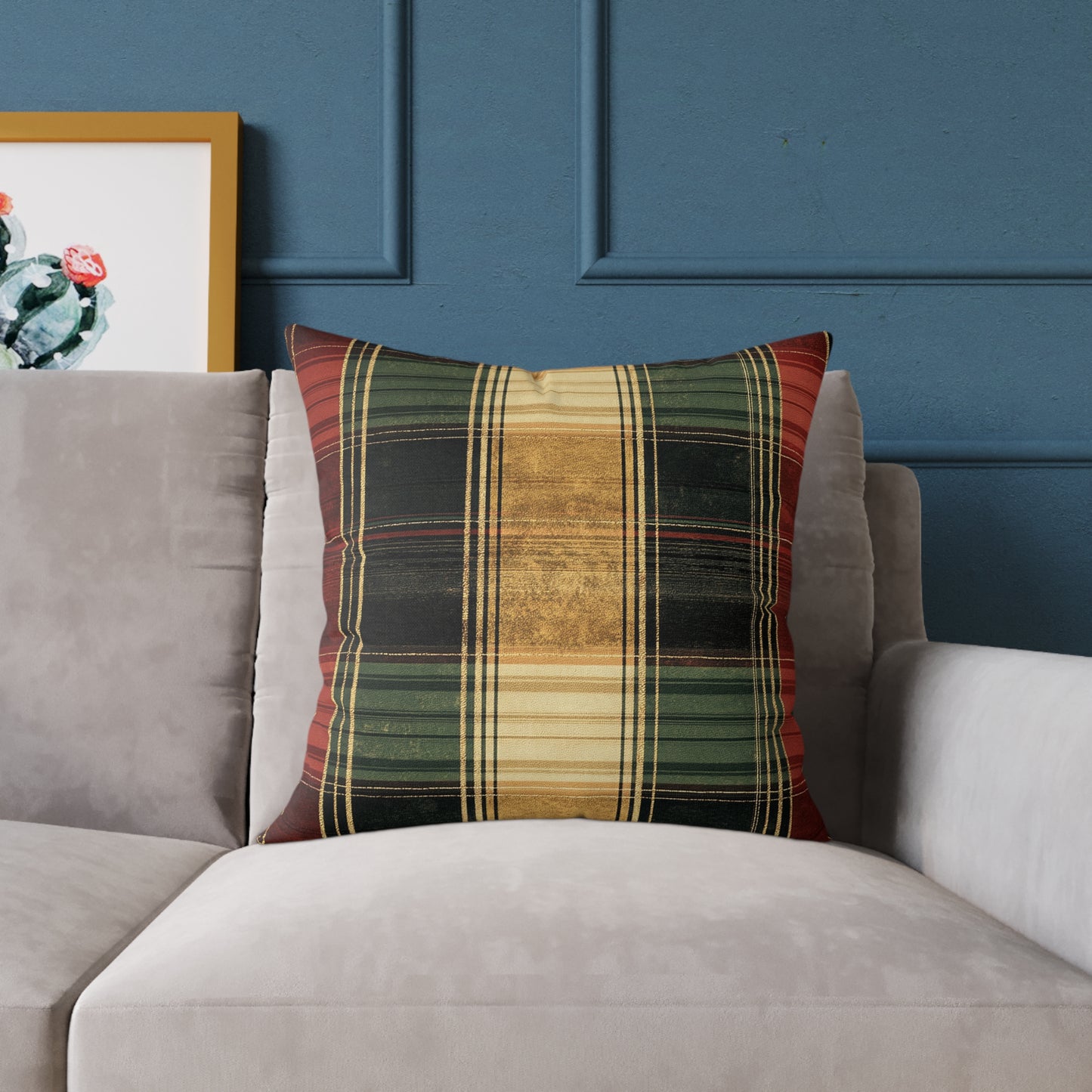 Cozy Tartan Throw Pillow