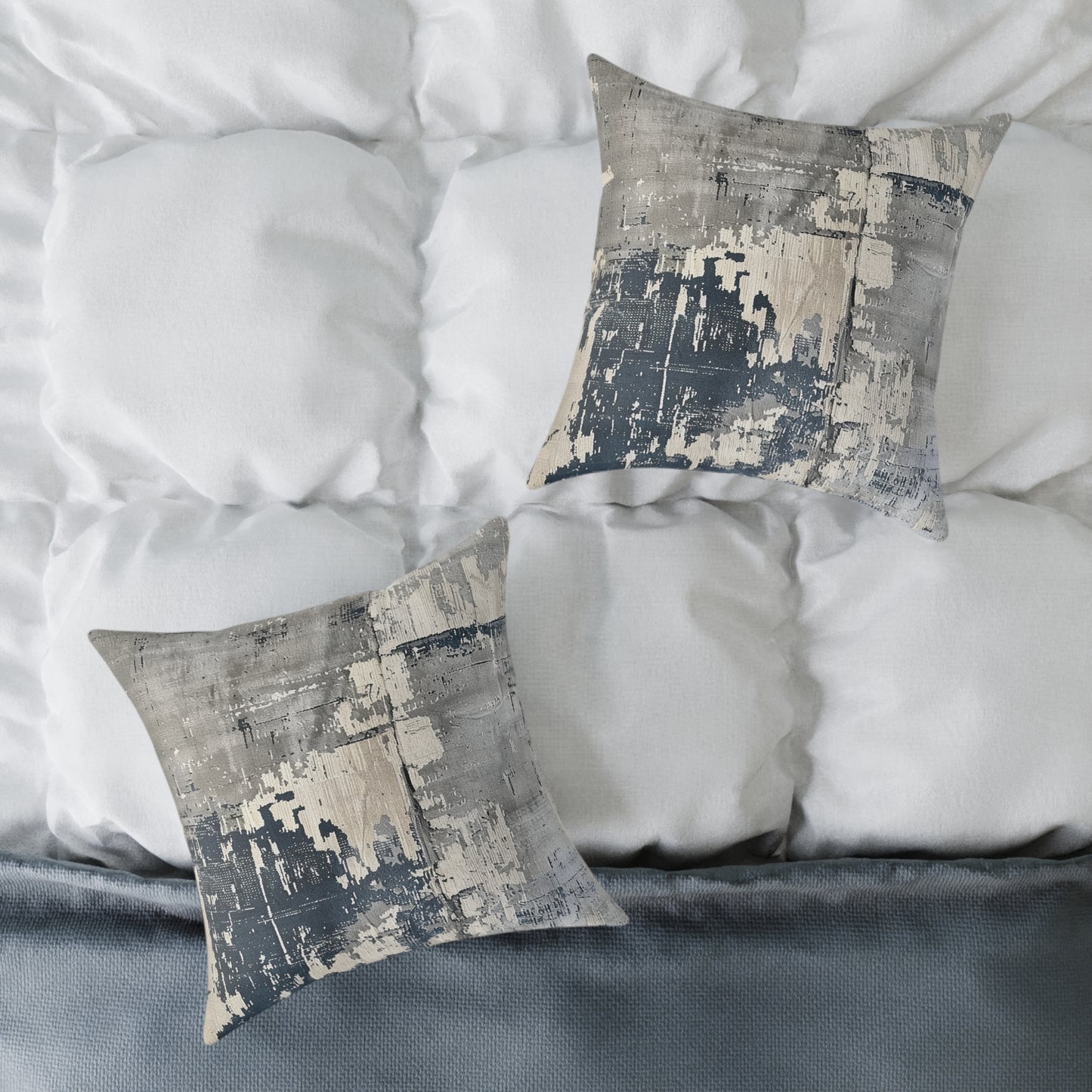 Grayscale Abstract Pillow