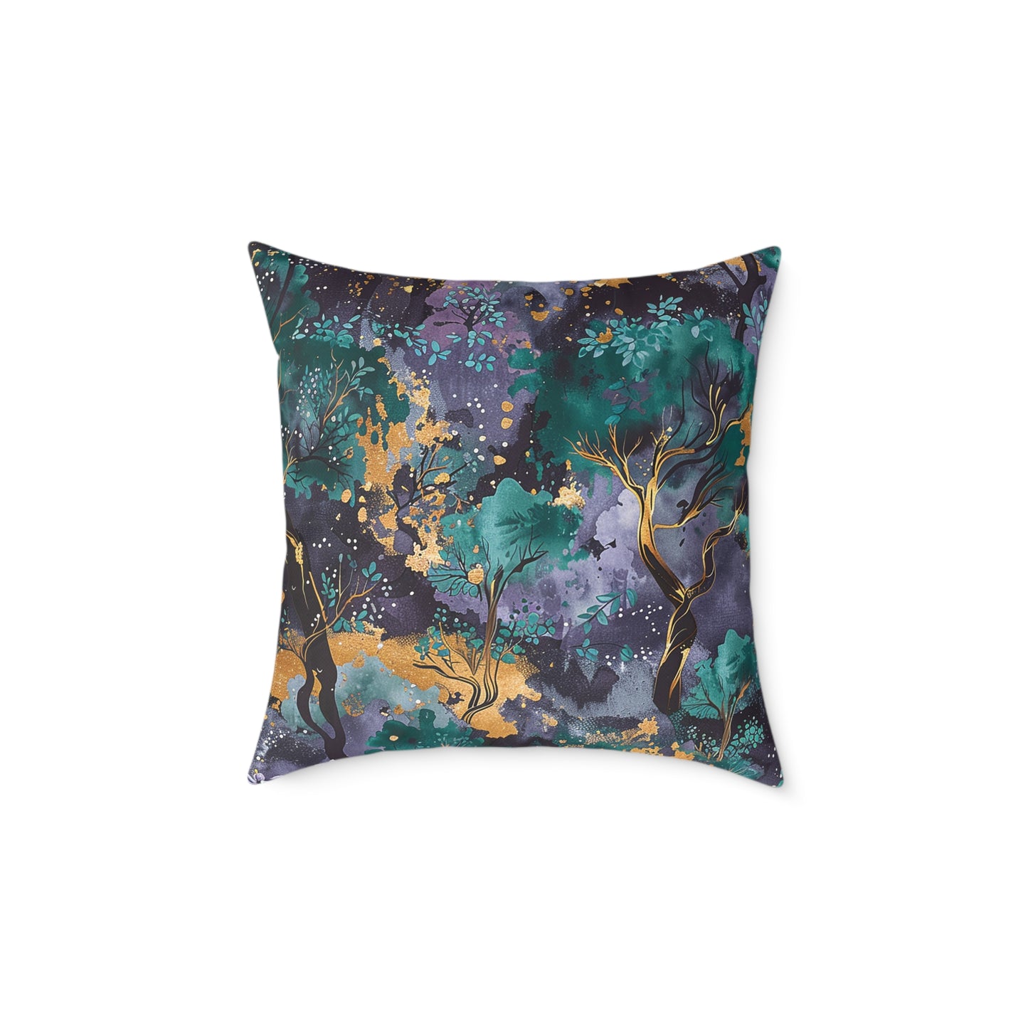 Midnight Woodland Themed Pillow