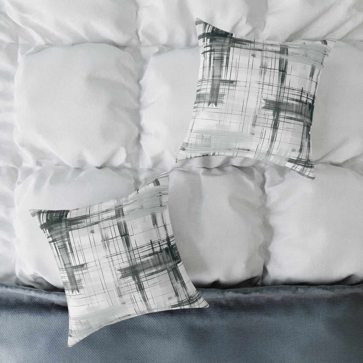 Abstract Grid Decorative Pillow