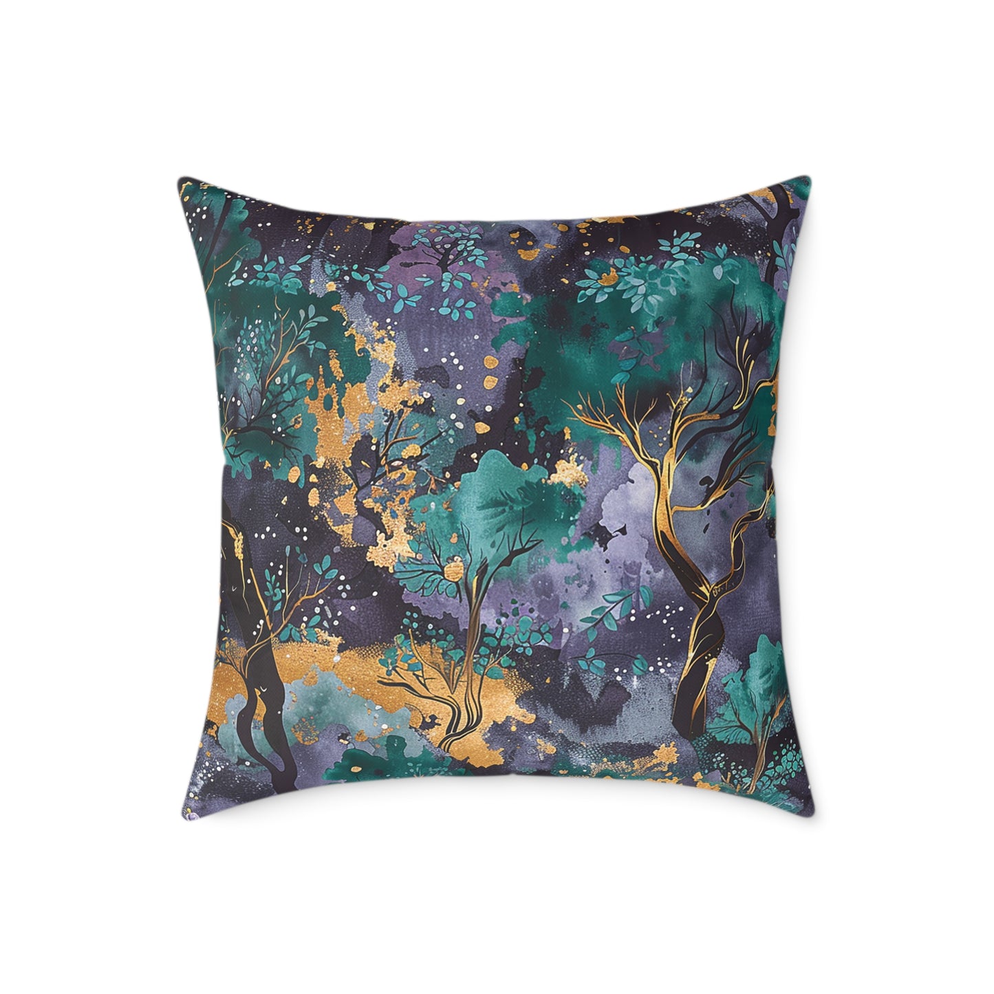 Midnight Woodland Themed Pillow