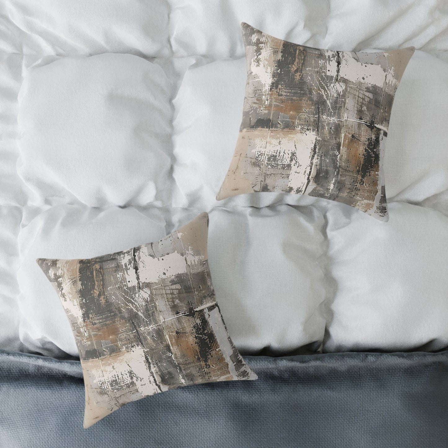 Abstract Earth Tones Pillow