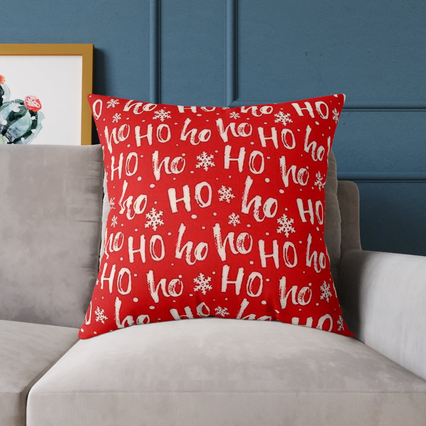 Festive 'Ho Ho Ho' Christmas Pillow