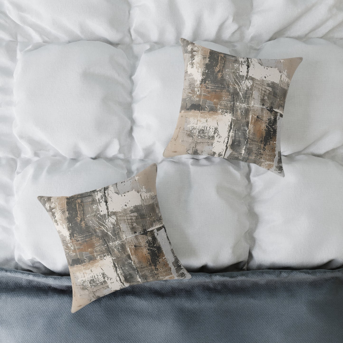 Abstract Earth Tones Pillow