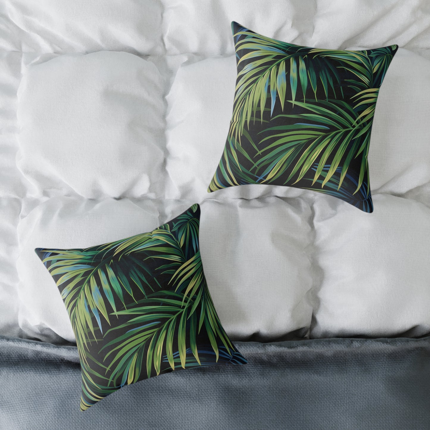 Tropical Palm Leaf Design Pillow