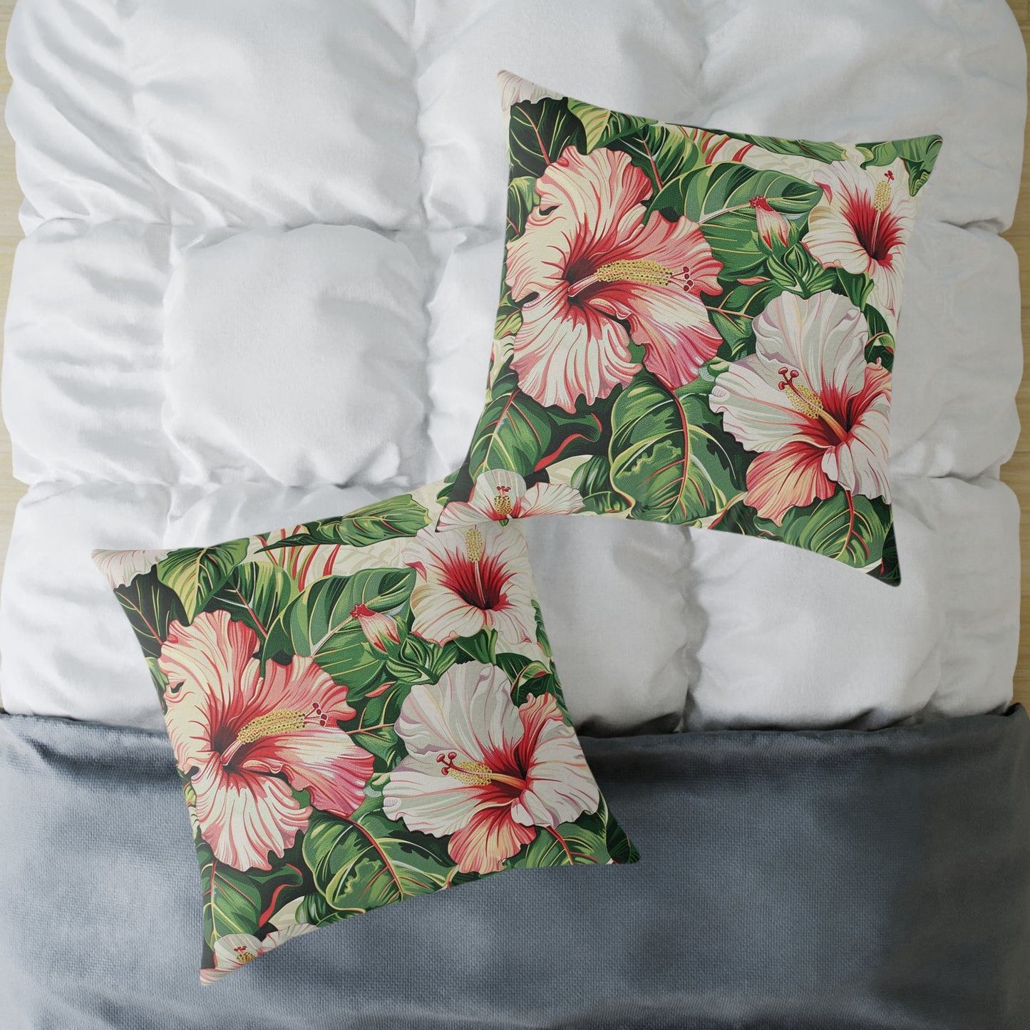 Hibiscus Floral Pillow