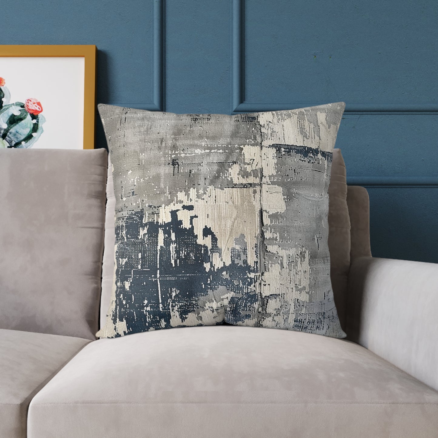 Grayscale Abstract Pillow