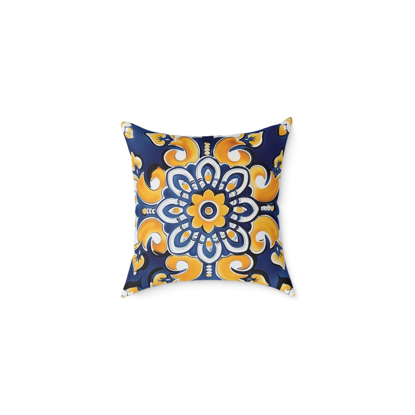 Elegant Mediterranean Floral Pillow