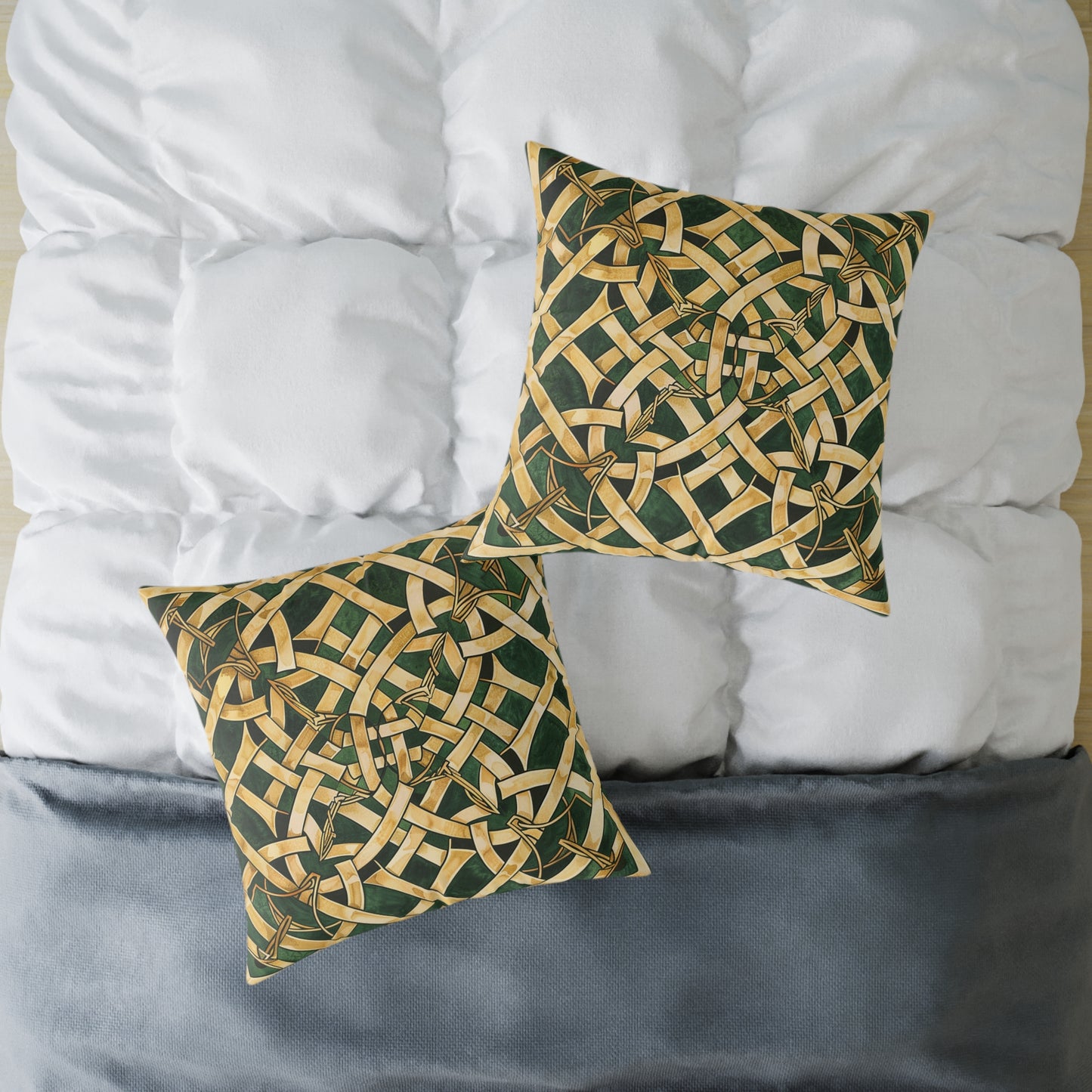 Celtic Gold Knot Pillow