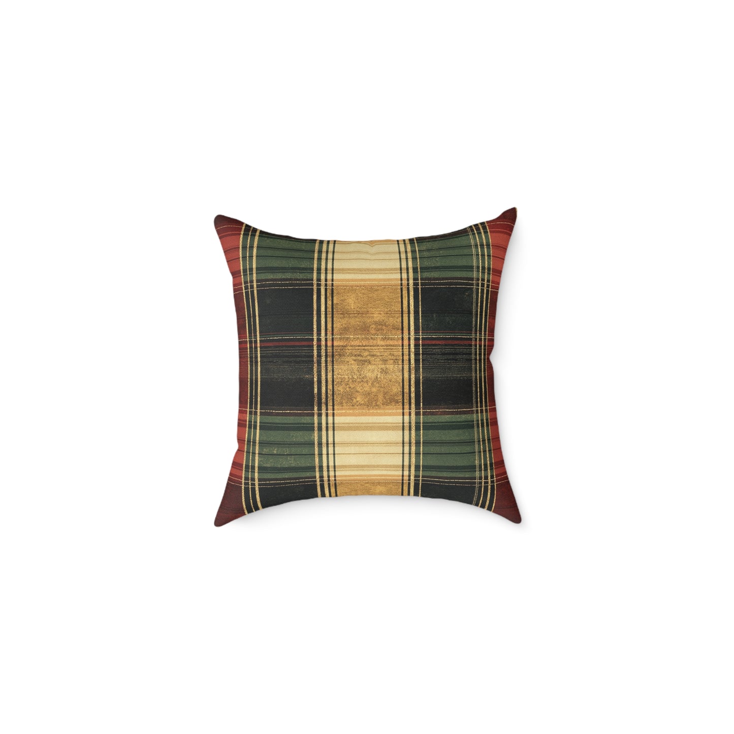 Cozy Tartan Throw Pillow