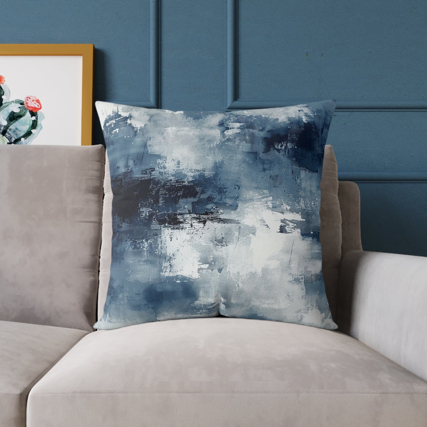 Blue Abstract Pillow