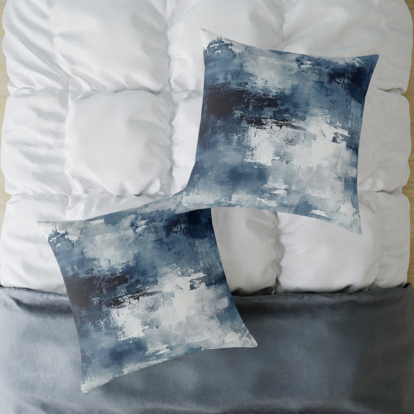 Blue Abstract Pillow