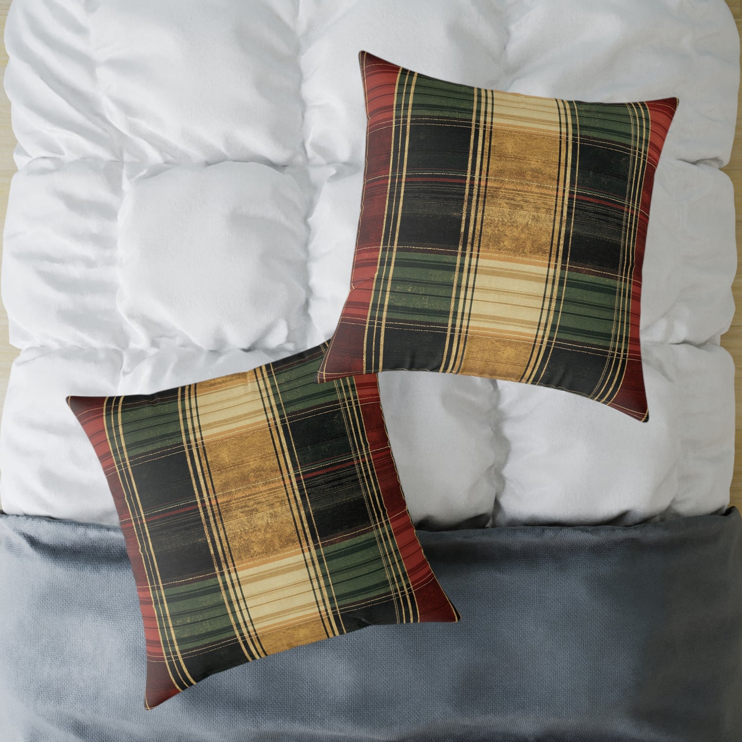 Cozy Tartan Throw Pillow