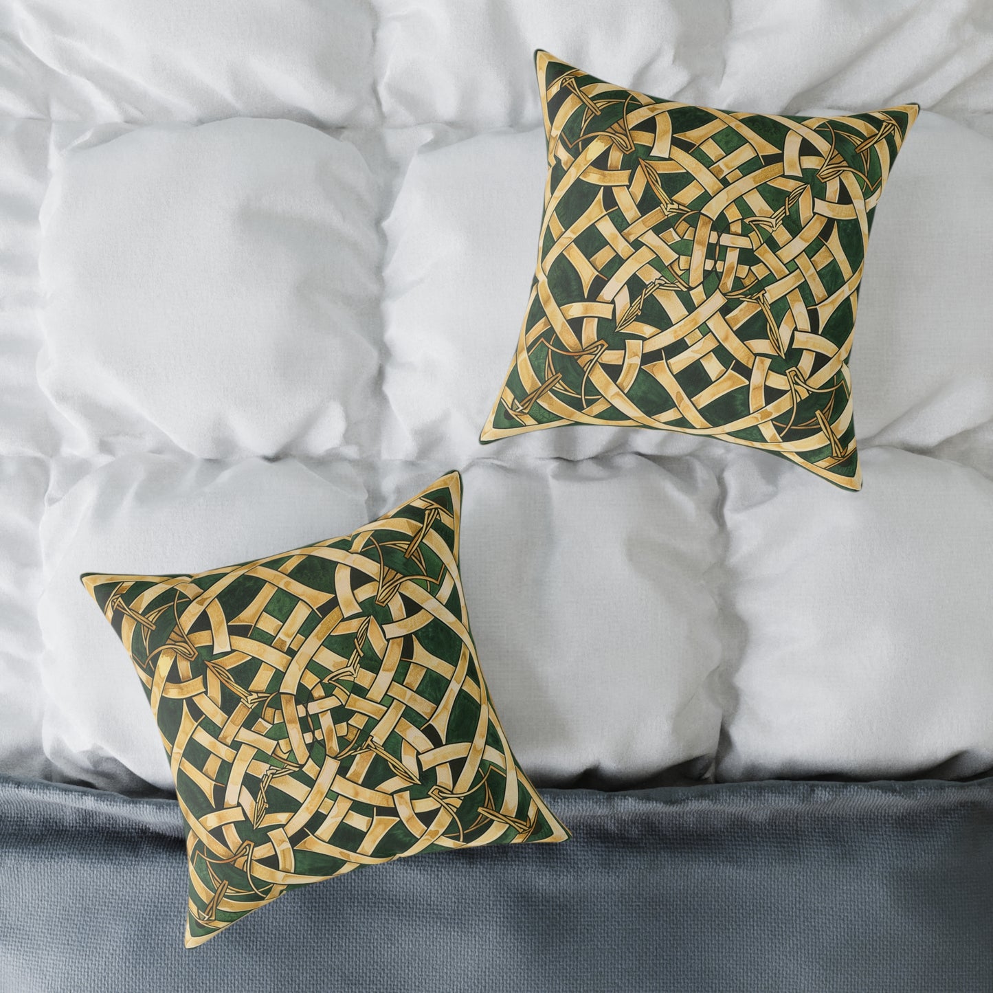 Celtic Gold Knot Pillow