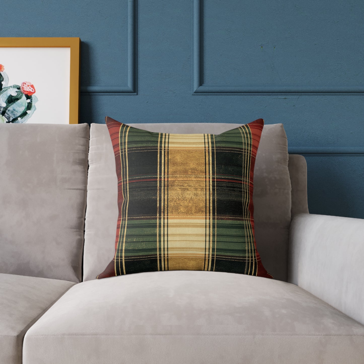 Cozy Tartan Throw Pillow