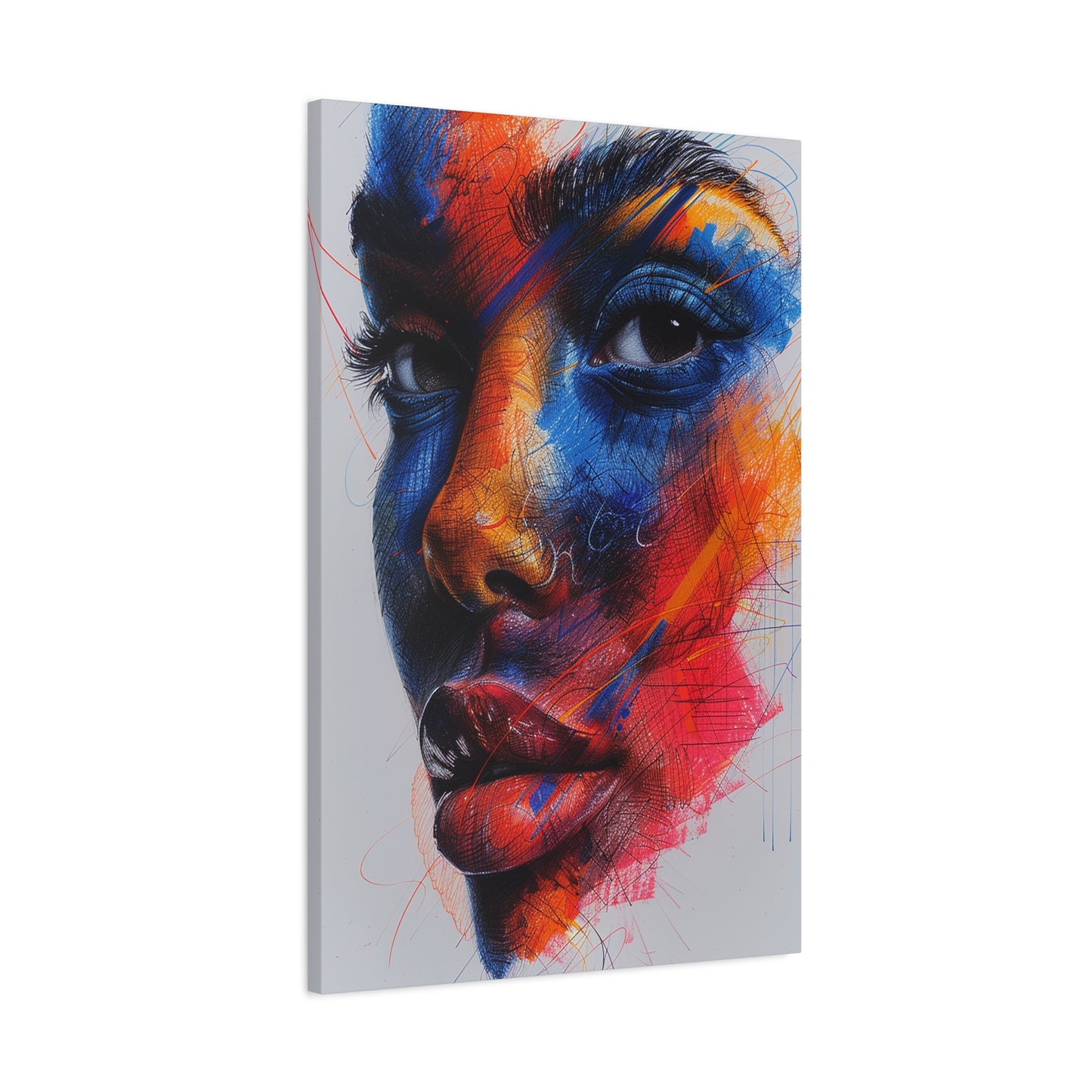 Colorful Intensity Abstract Face