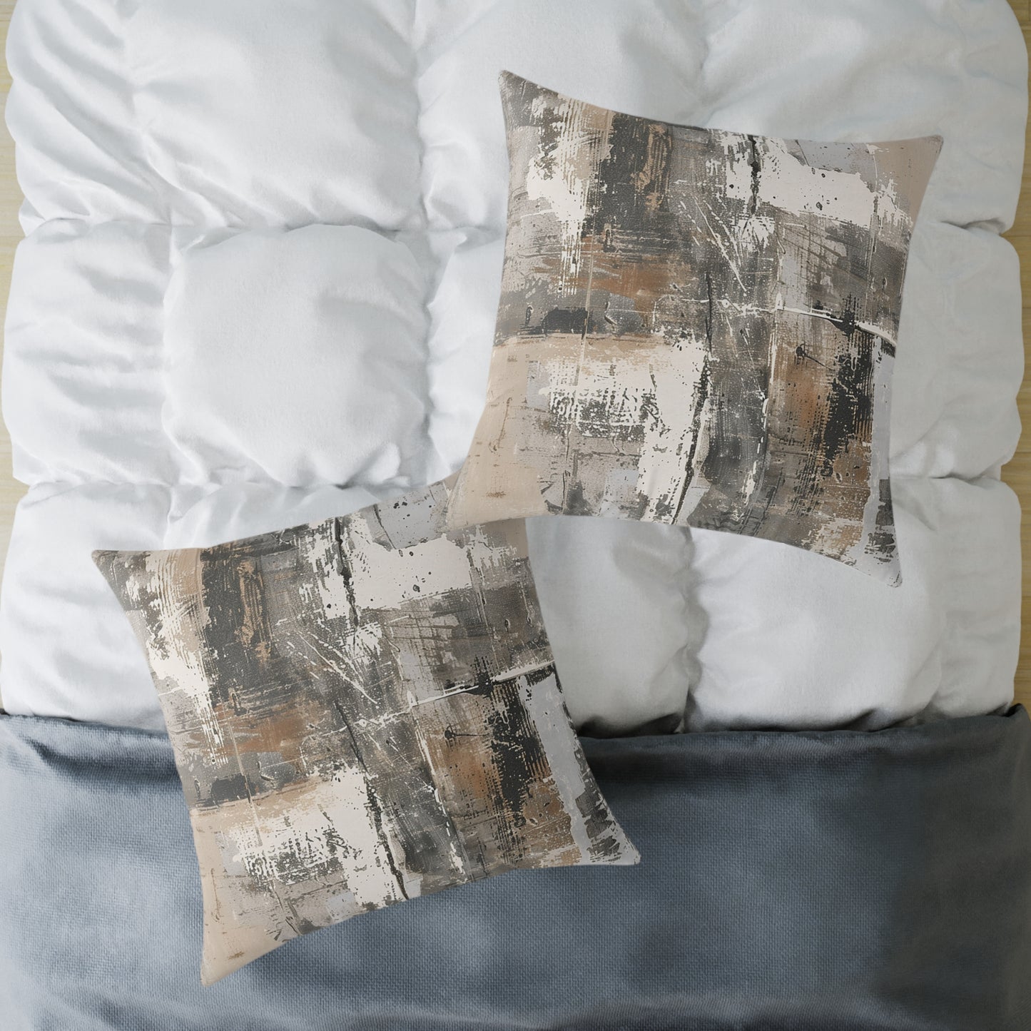 Abstract Earth Tones Pillow